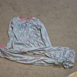 George Pastel Blue and Pink Unicorn Pajama Set